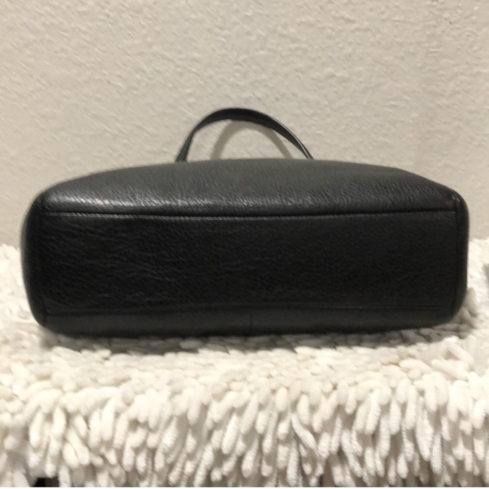 Coach Pebbled Black Leather Tote - Picture 3 of 5
